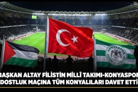 Başkan Altay Filistin Millî Takımı-Konyaspor Dostluk Maçına Tüm Konyalıları Davet Etti
