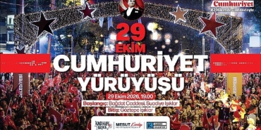 Kadıköy'de Büyük Cumhuriyet Yürüyüşü