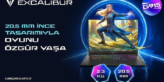 Sınırları aşan performans, hafif ve ince tasarım: Excalibur G915